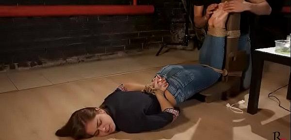  Leya Russian feet tied and tickled